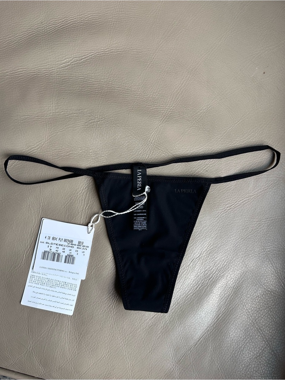 La Perla Second Skin sexy string thong Black NWT